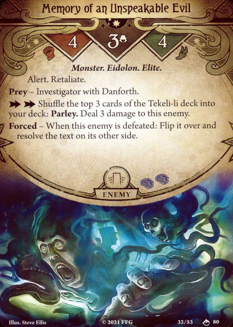 Memory of an Unspeakable Evil