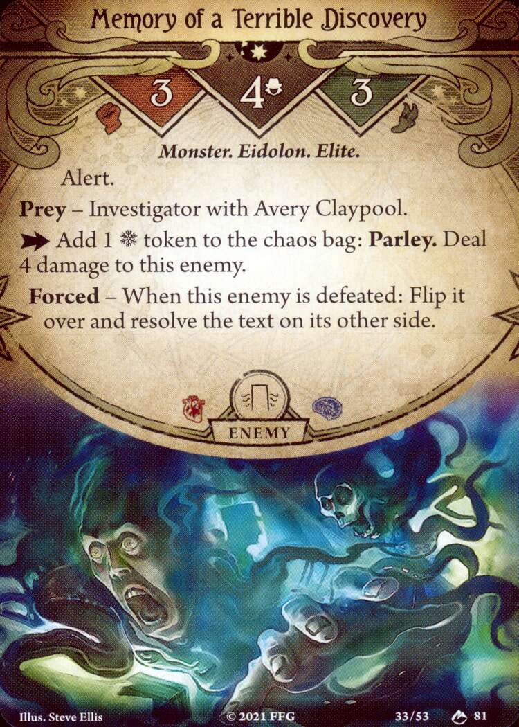 Memory of a Terrible Discovery