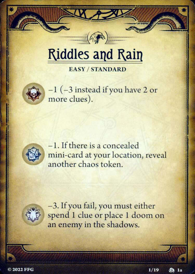 Riddles and Rain