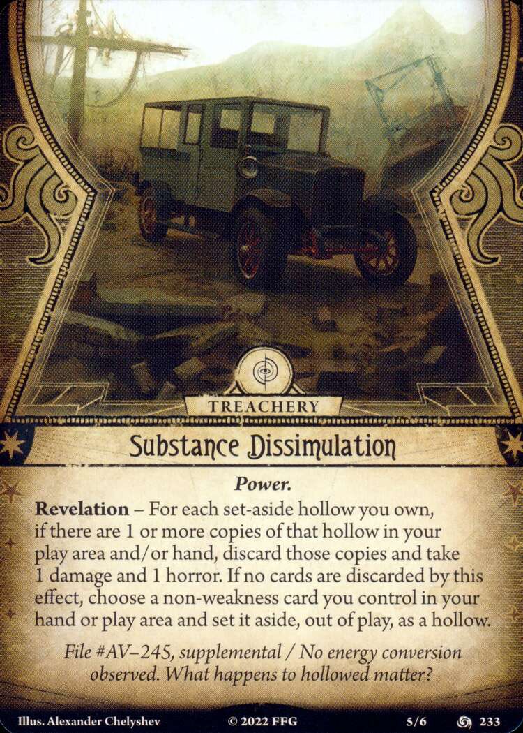 Substance Dissimulation